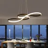 Pendant luzes LED Nordic cozinha Decor Lâmpada de suspensão simples Musical Nota Curvo Luz para sala de estar Início Loft aparelho de iluminação