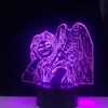 Hawks Keigo Takami Led Anime 3D Lamp My Hero Academia Room Decor Nightlight Remote Control Colors Gift Tabell 3D Lamp207x