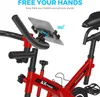 Support de tablette Spin Bike, support de téléphone iPad, support de guidon de vélo d'exercice pour vélo stationnaire, tapis roulant, support de microphone