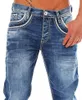 Прямые джинсы мужчины с высокой талией джинсовая пружина Лето Парень уличная одежда свободная какуальная дизайнер длинные джинсовые брюки 220217278j