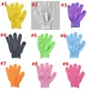 Bath Exfoliating Gloves Double Sided Body Scrubber Glove Body Spa Massage Dead Skin Remover Bath Gloves HHA1610