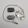 Upgrade Black 12 Magnet Humbucker Pickups 4C Conductor with Wiring Harness for Gibson Guitar 1 Set