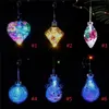 Boule décorative de Noël créative fenêtre lumineuse boule de Noël suspendue boule de Noël en plastique transparent boule creuse lampe à LED T9I00736