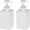 450ml Refillerbar tom plast Tvål Dispenser Flaskpumpflaskor för kosmetisk schampo Bad Dusch Likvätska Lotion