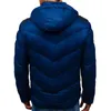 Moda Invierno Parkas Hombres Nuevo Soporte Cuello Masculino Parka Chaqueta Hombre Sólido Chaquetas Gruesas Y Abrigos Hombre Cremallera Chaqueta De Duck Warmper 201023