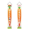 Happy Easter Hanging Banners Valentine Day St Patrick Party Vacation Porch Door Couplet Home Decoration