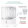600/700 / 1000ml Dispenser di sapone con sensore IR automatico a parete Pompa per lozione senza contatto Touchless Liquid Home per cucina Bagno Y200407