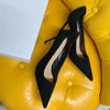 Hot Sale-Single Dress Pointed Toes Skor för Lady Stiletto High Heel Solid Shoes Modig Bekväm Soft Sole