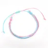 Bracelet Girls Luxury Colorful Bracelet Handmade Wax Rope Jewelry Cheap Braid Cord Strand Braided Friendship Bracelets Free Shipping KKA2106