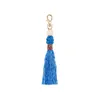 Retro DIY Weave Tassel bag hangs handmade knot beads key ring holders fashion jewelry will and sandy