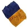 Duże bowknot na głowę dla dziecięcych dziewczynek Duży łuk Kids Headwraps Turban Solidna nakrycia głowy Moda Stretch Infant Newborn Hairband