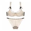 Varsbaby 3 sets / lote mais tamanho copo lingerie ultra-fino sutiã transparente conjuntos lj201031