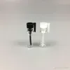 0.5ml Tomma glas Parfym / Köln Provflaskor Droppers Samplers Tube för eteriska oljor Aromaterapi med klar / svart applikatorlock