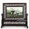 Chinese stijl decor ambachten decoraties kantoor thuis accessoires ornamenten hand zijde borduurwerk patronen met wenge hout frame huwelijksgeschenk