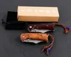 1Pcs High Quality VG10 Damascus Steel Folding Blade Knife Rosewood + Steels Sheet Handle EDC Pocket Knives With Nylon bag