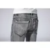 40 42 44 Большой размер Мужские тонкие джинсы осень Wintenr Новые высококачественные удобные хлопковые растягивающие мода дыма серые джинсовые джинсы 201111