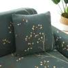 الظلام الأخضر الأوراق الرعوية أريكة أريكة يغطي الغلاف تمتد مرونة دنة loveseat l الشكل القسم 201222