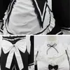 Anime Rezero Kara Hajimeru Isekai Seikatsu Leben in einer anderen Welt Ram Rem Cosplay Kostüm Perücken Maid Kleid Halloween Kostüm304j