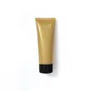 2021 100ml Gold Plastic Soft Bottle 100g Cosmetic Facial Cleanser Cream Empty Squeeze Tube Shampoo Lotion Bottles Free Shipping