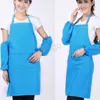 Adult Aprons Pocket Craft Cooking Baking Aprons Adult Art Painting Solid Colors Aprons Kitchen Dining Bib Customizable Apron BH2955023321