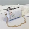 Nuove borse per bambini Stampa Designer Mini borsa a tracolla Borse per bambini Adolescente Bambini Ragazze PU Messenger Borse a catena d'oro Regalo di Natale