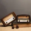 Modelo de Radio de resina de estilo europeo, adornos nostálgicos Retro, Bar artesanal de Radio Vintage, accesorios de decoración para el hogar, regalo de imitación antigua 100286c