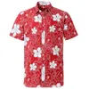 Lato Czysta Bawełna Kwiatowy Hawajski Męska Koszula Z Krótkim Rękawem Regular Fit Beach Noszenie Factory Direct Sell G0105