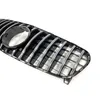 Accessori per auto in stile GT Griglie per griglia paraurti anteriore argento ABS Griglia nera per griglia per B-enz GLA X156 1 pezzo
