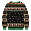 Men039s Ponts Unisexe Christmas Costume Cartoon Animation 3D Digital Fashion Longsleeved Shirt Hooded Ugly Sweater384699735420