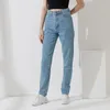 Wixra Basic Dames Jeans Harem Broek Plus Size Vrouwelijke Streetwear Vintage Kwaliteit Hoge Taille Femme Long Denim Broek 220310
