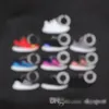 Mini pingentes de silicone, mulher, mulher, filhos, Key Ring Ring Gift Designer Sapatos Chave de Bolsa Chain Basketball Key titular