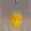 Nordische Art-Deco-Lampen, mundgeblasene Glas-Kronleuchter-Lampe, Murano-Kronleuchter im antiken Stil, LED-Glühbirne, Lichtquelle für Heimdekoration, 28 x 40 Zoll