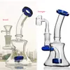 beaker bong pipa ad acqua narghilè pipa da fumo riciclatore piattaforma petrolifera vetro spesso bong ad acqua inebrianti dab rig shisha 16 cm di altezza