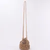 Straw Bohemian Beach Bag Women Crochet Crossbody Ultralight Små axel 23 * 20 * 20cm 012708