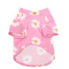 Abbigliamento per cani camicia cuccioli Vestiti Primavera Estate latte seta Little Daisy traspirante Chihuahua Bulldog francese Teddy Perro Pet Costume camicie per cani per cani di piccola taglia media