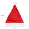 Noel Şapka Yumuşak Peluş Santa Kırmızı Aksesuarları Süslemeleri Tatil Parti Hediye Için Yeni Yıl Dokunmamış Kumaş Yetişkin Çocuk Çocuk