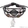 Leather Bracelet Adjustable Genuine Chain Infinity Bracelets