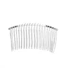 DIY headwear accessories 20 tooth twisted Headpieces comb environmental protection electroplating iron wire fork insert comb hairpin ornament pearl