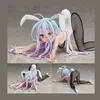 12cm No Game No Life Shiro Rabbit Bunny Girl Japan Anime Sexy Girls Ação Figura PVC Modelo de coleção Toys T2008243786536