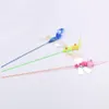 1 PC Colorful Sounding Dragonfly Feather Tickle Cat Rod Popular Cat Teaser Interactive Training Toys Pet Supplies1302S