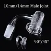 Volcanic Printed Seamless Fully Weld Smoking Accessories 10mm 14mm Male Joint Quartz Banger For Glass Bongs Banger Nails