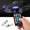 New 2pcs//pair T10 5050 Remote Control Car Led Bulb 6 Smd Multicolor W5w 501 Side Light Bulbs Free Shipping New Arrive