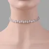 Weimanjingdian Nowe przybycie gruszka Cute Cubic Zirconia CZ Crystal Shinning Tennis Choker Naszyjnik dla kobiet Prezenty biżuterii 2125447