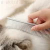 4 Maten Pet Grooming Borstel Kam Gereedschap Voor Hond Schone Borstels Pin Kat Borstel Roestvrij Staal Honden Kam Metalen huisdier Product1926039