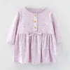 Marke Qualität Frühling Kleider für Mädchen 100% Baumwolle Baby Mädchen Kleidung Langarm Tops Kinder Kleidung Säuglings Kleid 220106