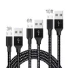 type c cable For S20 S8 Unbroken Metal Connector Fabric Nylon Braid Micro USB Cable Lead charger Cord micro/type c For Samsung S20
