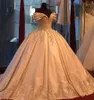 Vestidos de novia gelin elbisesi şampanya boncuklu aplikler balo elbisesi gelinlik 2021 kapalı omuz zarif evlilik önlükleri p242f