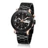 Reloj de pulsera deportivo para hombre T5, cronógrafo de cuarzo dorado rosa, resistente al agua, Masculino