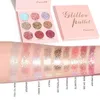 CmaaDu 9 colori Matte Shimmer Eyeshadow Palette Waterproof Glitter Diamond Pigment Highlighter Makeup Pink Eye Shadow 50 set / lotto DHL