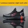 DEW For Indestructible Antismashing Steel Cap Safety Men Security Boots Work Shoes Sneakers Y200915